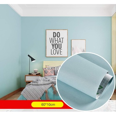 DIY Furniture Sticker Modern Solid Color Thickened Waterproof Decor PVC Wall Paper