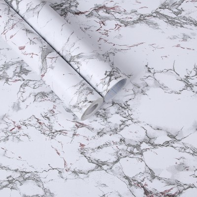 Marine Vinyl Decorative Window Header 3D Marble Wall Paper for TV Background