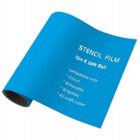 Oracal 813 Stencil Film 3 Mil Translucent Blue Masking Film on Smooth, Flat, Rigid Substrates